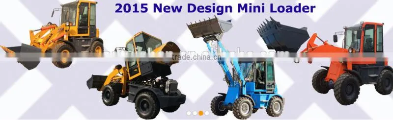 1000kg forestry mulcher machine small loader , constructional mini loader by weifang factory
