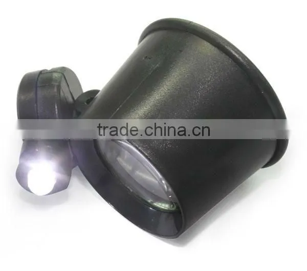 2014 New 10X Eye Loupe LED Magnifier Magnifying Glass