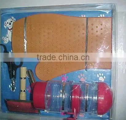Pet Grooming set dog comb brush feeding bottle kit