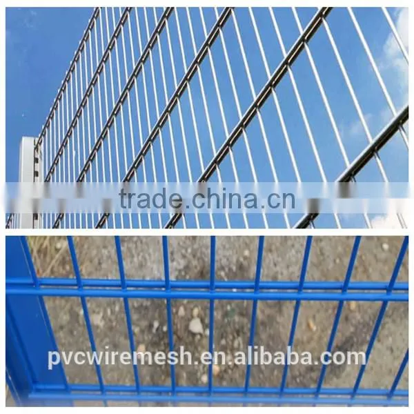 PVC coated welded steel wire double wire fence