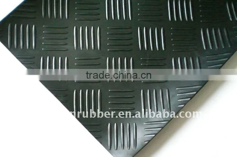 from 3mm to 6mm thickness Anti-Slip checker rubber mat