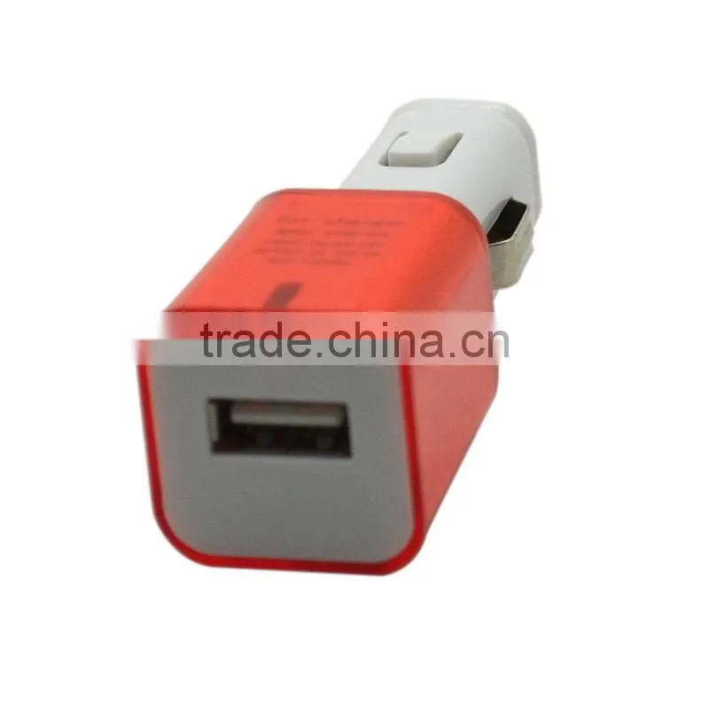 For samsung car charger car Crystal shell USB car charger for HTC iphone ipod smart phone
