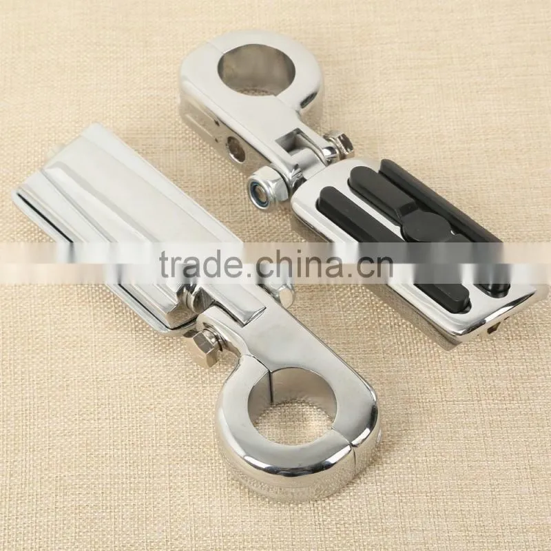 32mm 1 1/4" Engine Guard Foot peg Kit For Softail Dyna Fatboy Sportster