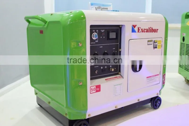 New Performance Model SS7500DS-1 5500w Mini Movable Single phase Super Silent Diesel Generator For Daily Use