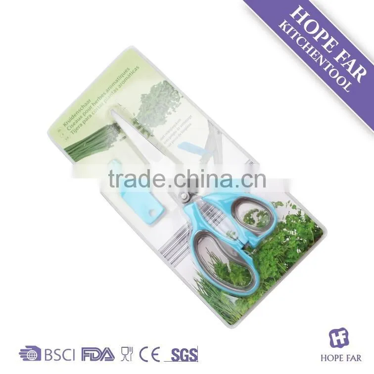 0200028-A Hot sale 5 blade kitchen herb cutting scissors