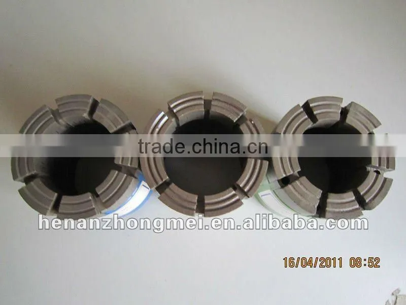 impregnated core bit use for drilling hard formations