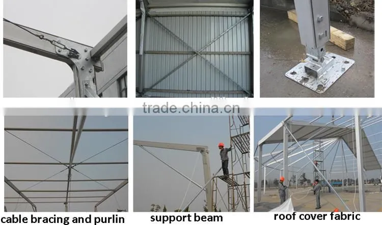 Factory easy up industrial sheds tent