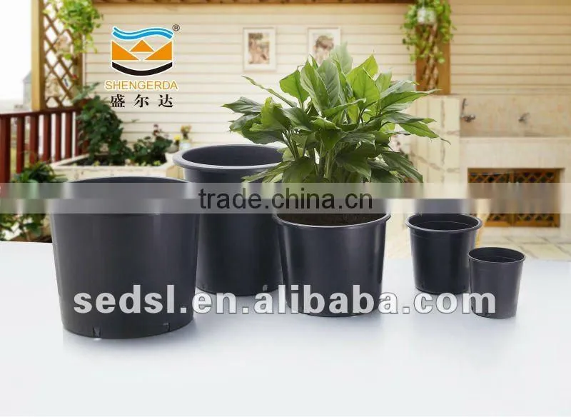 Made in China pp material black 20 gallon nursery tree pots
