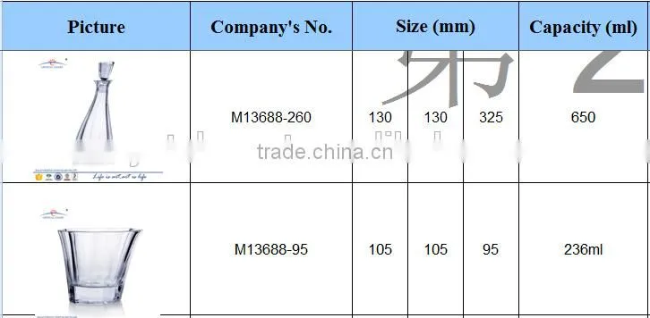 wholesale bohemia slant crystal whiskey decanter