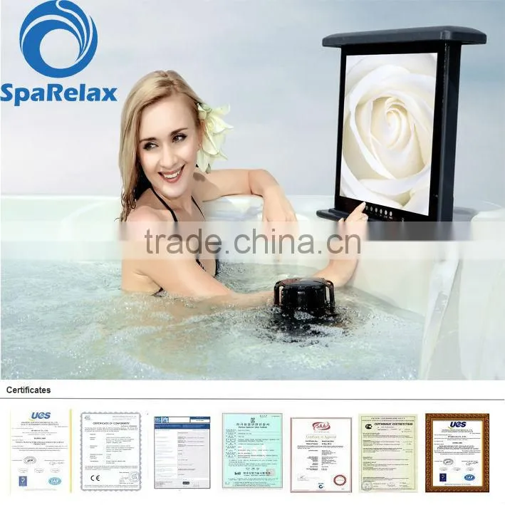 Hot sell Cheap Outdoor Acrylic Shell Spa With Gazebo for 3 people