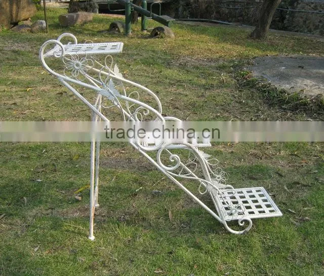 Vintage Wrought Irons Antirust Folding Antique Metal Garden Outdoor Decorative Classical Flower Trellis