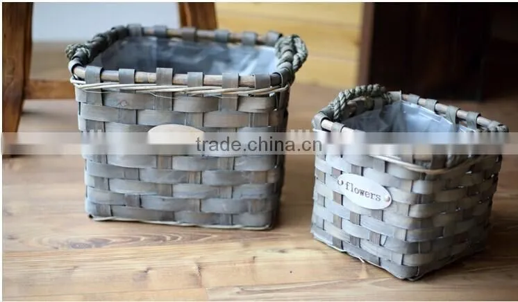 100%Handmade unique wood chip flower pots for livingroom flower plant pots indoor for sale