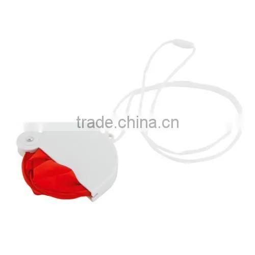 polyester necklace fan cheap promotional foldable necklace fan