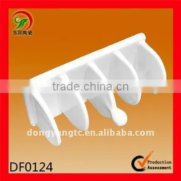 Factory direct wholesale white ceramic napkin holder design