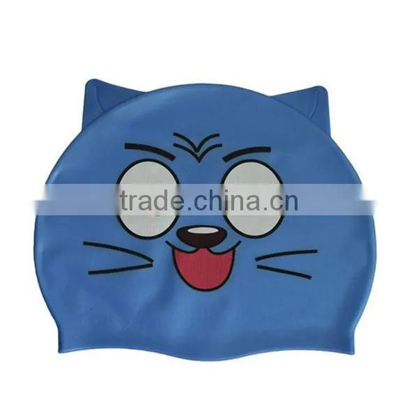 Fashion animal print 100% food grade silicone caps for kids