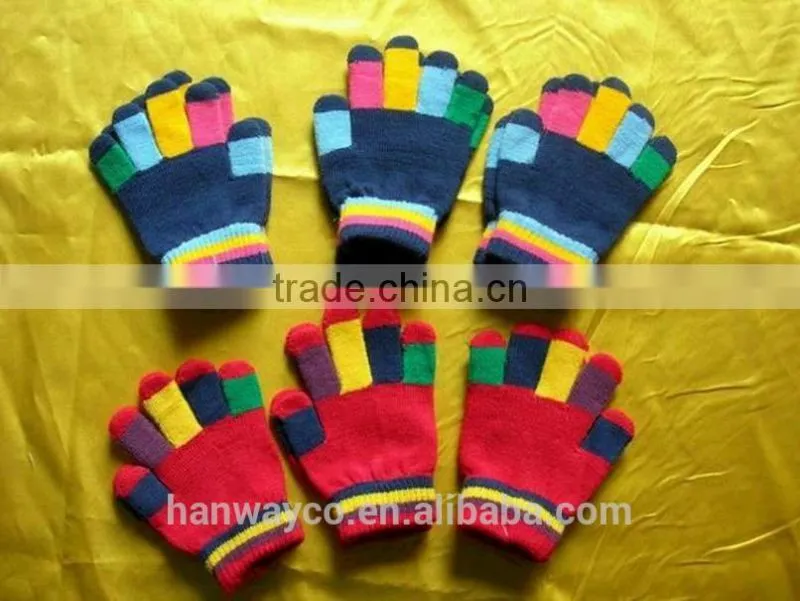stocklot knitted winter gloves