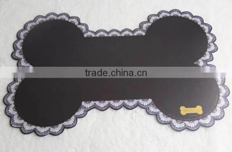 Bone Shape Stock Pets Eat Mat for dog pets placemat inventory Dog eat mat Eat Mat for pet Closeout Pet food mat for dog