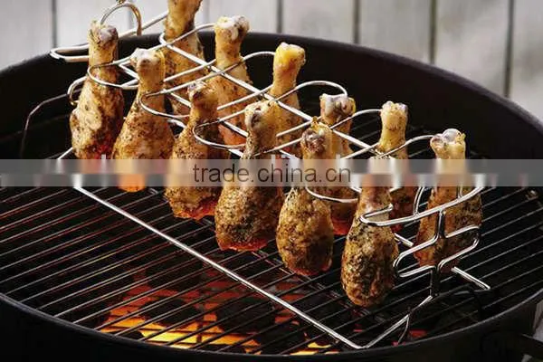Classic Stainless Steel Chicken Leg Rack