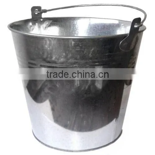 milk white bucket with scoop