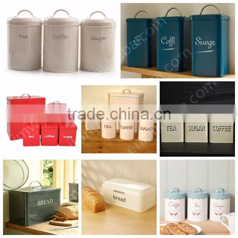 High Quality Metal Canister With Lid Bulk Tea Canister