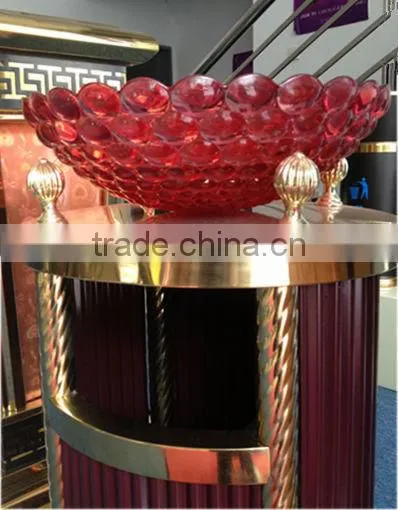 Colorful glass fruit bowl/ article glass plate/ new design colored fruit/ salad candy dish BHL-P1