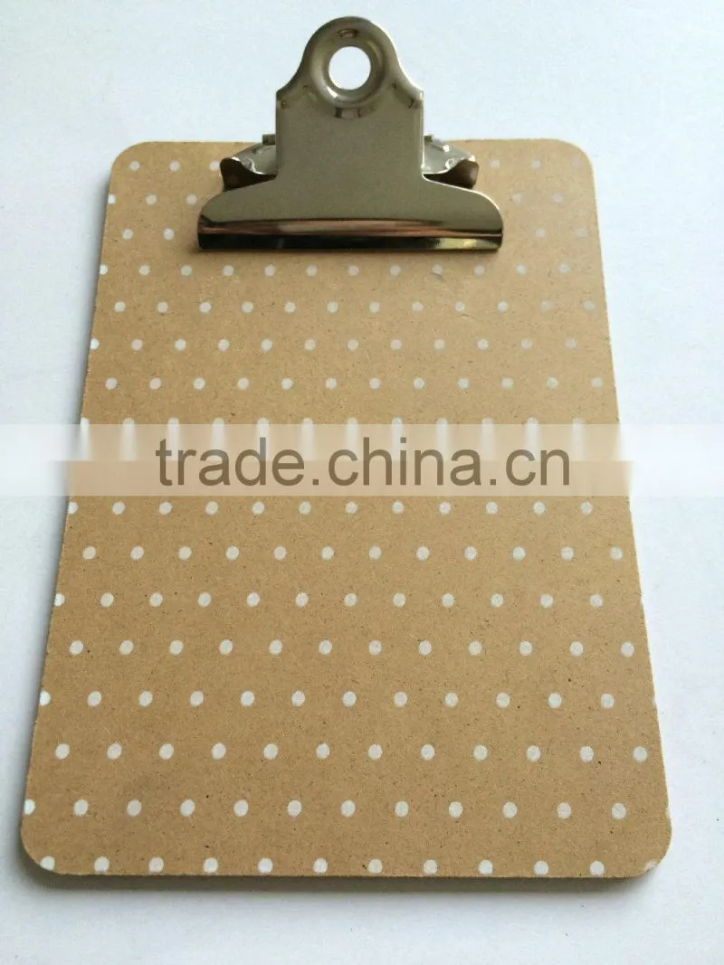 Mini printing MDF butterfly clipboard for school and office
