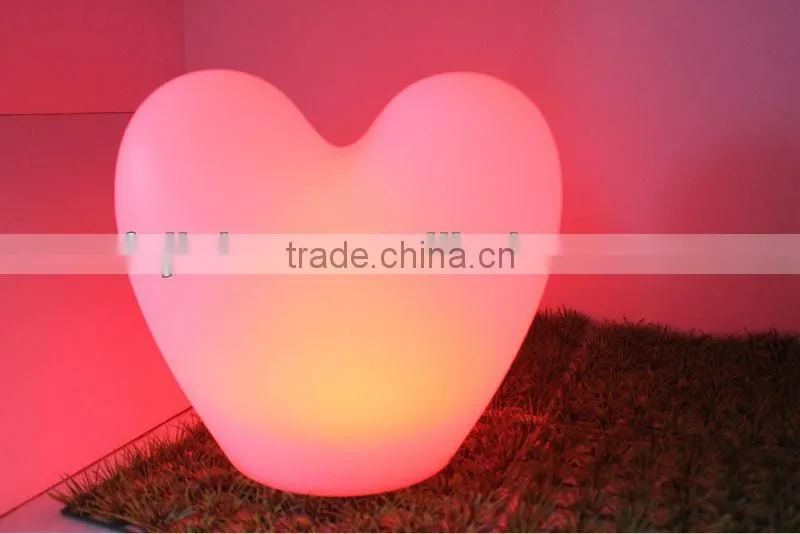 Colorful portable led heart light