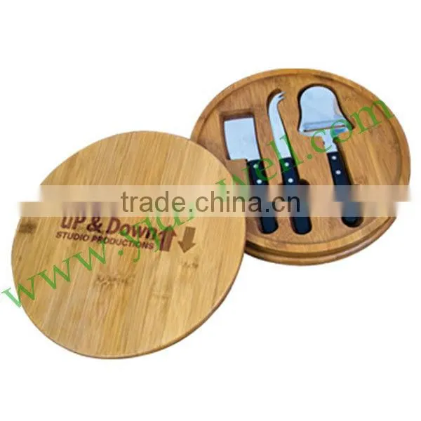 AM-1706 Wooden Board with 4-Piece cheese knife set/Cheese Tools