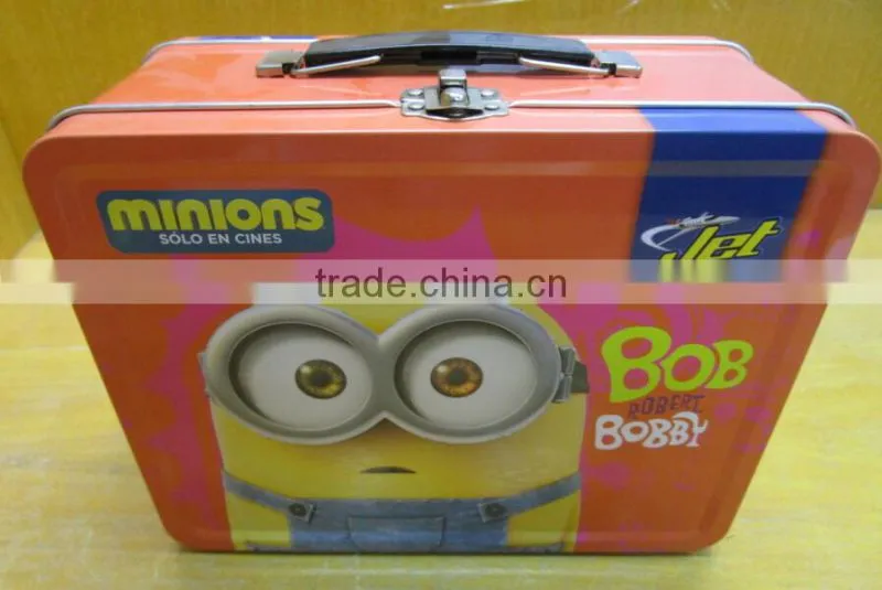 Wholesale carton tin lunch box for kids, LFGB FDA SGS certification healthy lunch tin box