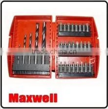 17pc Titanium Coated HSS Drill Set