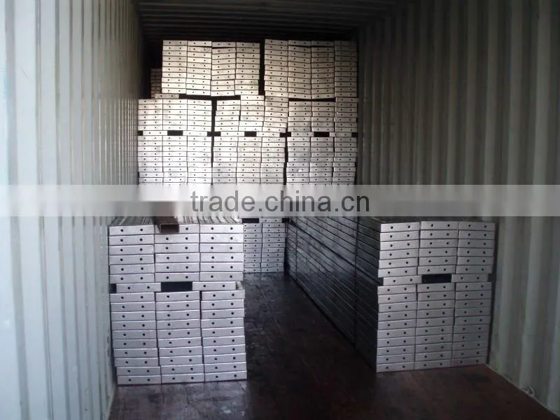 Anti-slip Scaffolding Steel Planks Punching Walkboard for construction