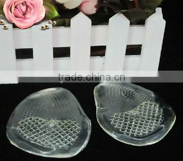 smooth Comfortable forefoot cool gel insole /gel half insole/ lady forefoot pad
