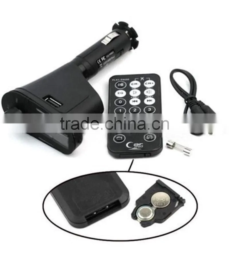 2016 hot MP3 Player Wireless FM Transmitter Modulator Car Kit&USB SD MMC LCD Remote