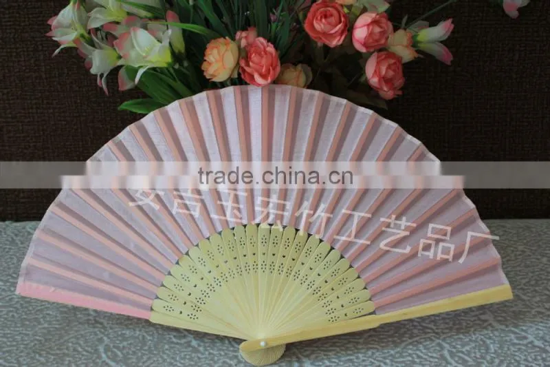 Colorful bamboo Japanese fan