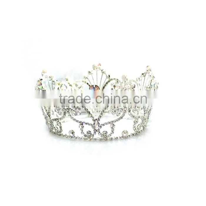 2016 Hot Selling Bridal Jewelry Pageant Rhinestone Big Fashion Crown H172-155