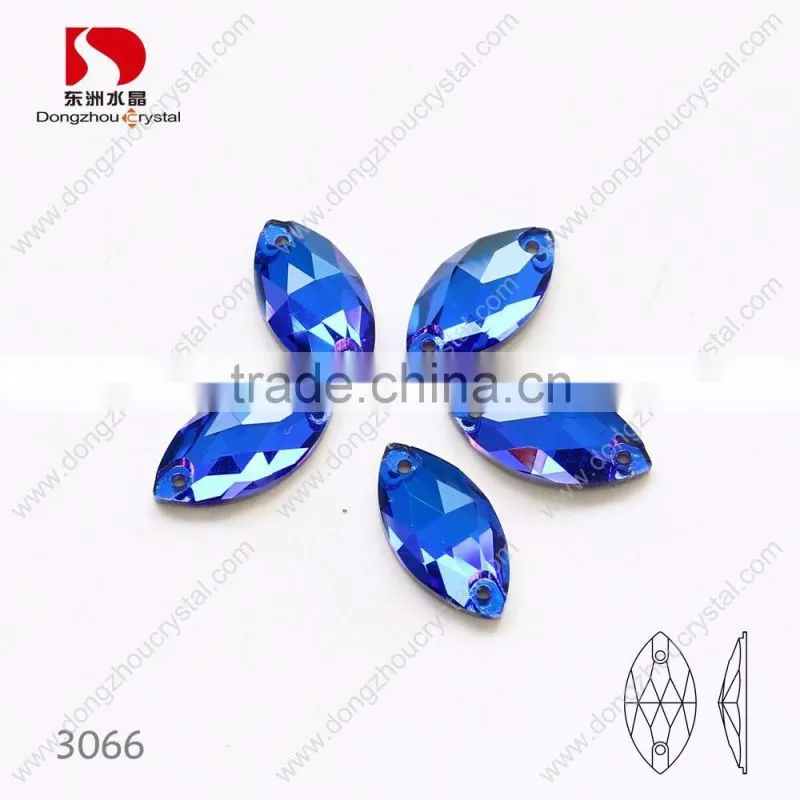 Top quality horse eye shape flatback sew on k5 crystals,sewing crystal stone for accessories