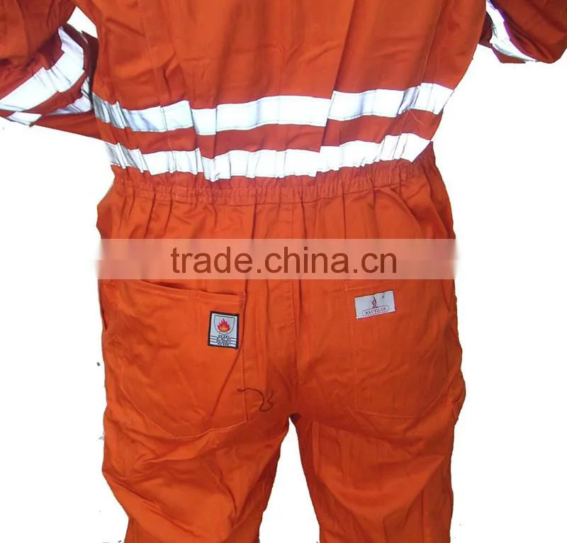 Customized Reflective Tape Safety Overall Workwear Coverall