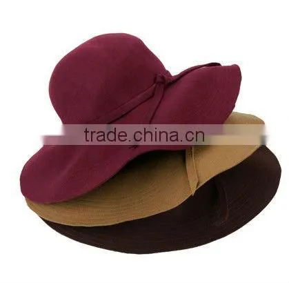 Wholesale 100% Felt Fedora Hat Floopy Hat