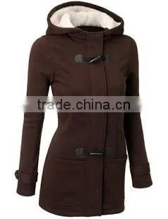 Winter Jacket Women Hooded Winter Coat Fashion Autumn Women Parka Horn Button Coats 2016