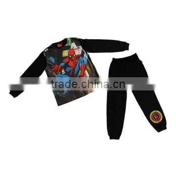 2015 sky blue 100% cotton long sleeve children's T-shirt