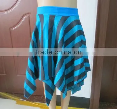 Best Selling Red with White Stripe Skirt for Baby Girls Summer Skirt