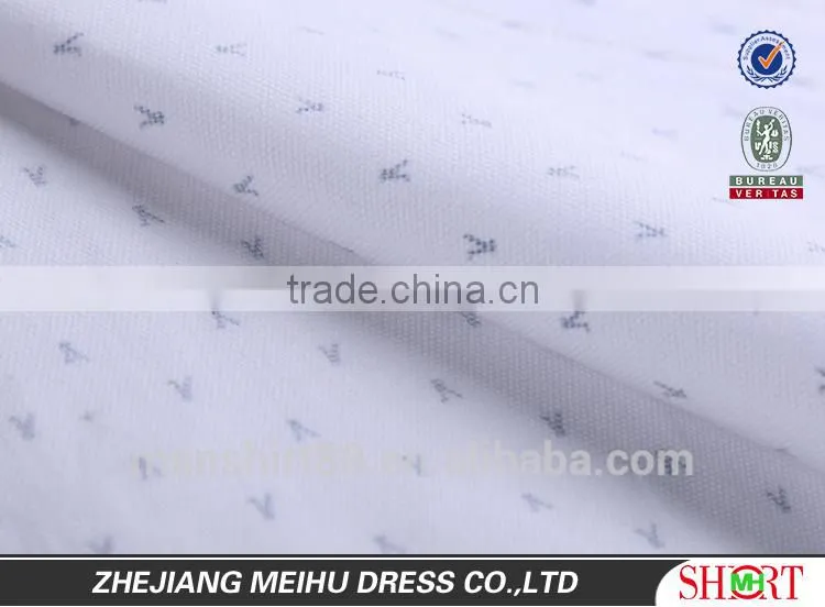 latest fashion print dobby short sleeve man casual shirt