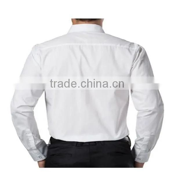 2016 new wholesale button down collar regular fit plain custom men's formal dress shirt
