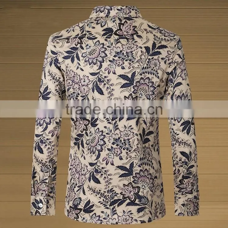Manufactures dress shirt for men fancy printed shirts for men