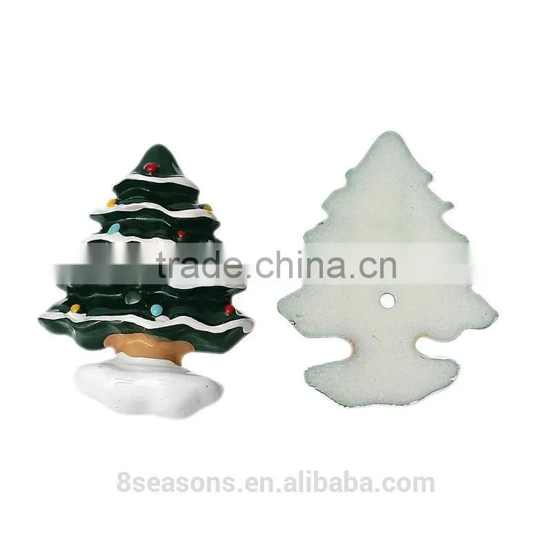 Wholesale Christmas tree Two Holes Resin Button for Making Jewelry