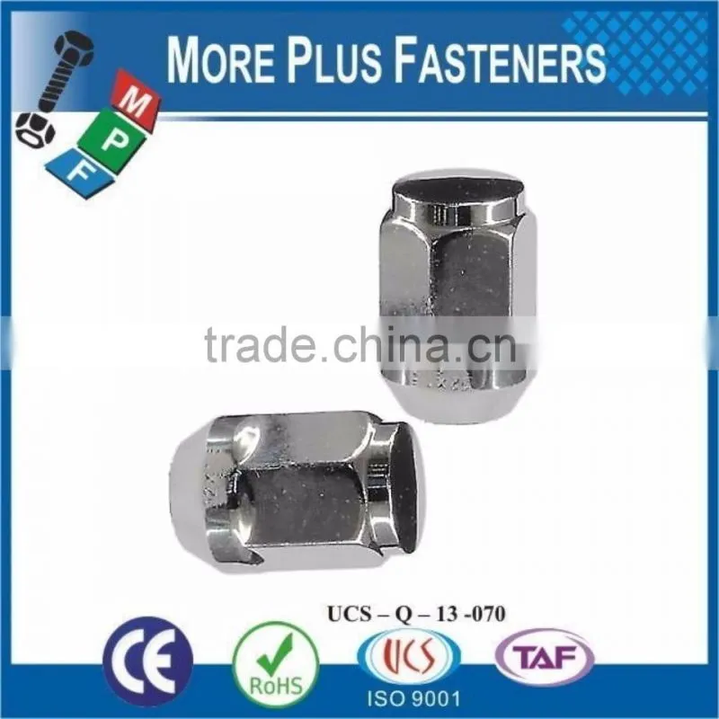 Made in Taiwan Black Bulge Blue Lug Chrome Bulge Acorn Nut