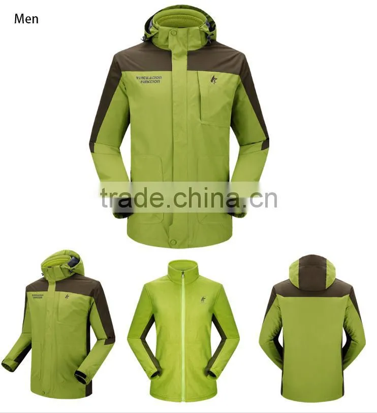 water and windproof jackets with polar fleece liner