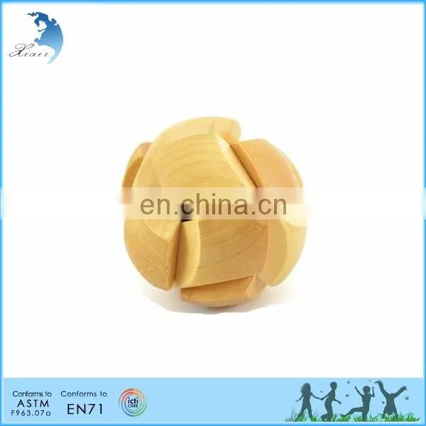 Best selling IQ brain jigsaw sliding 3d cube wooden puzzle games for kids