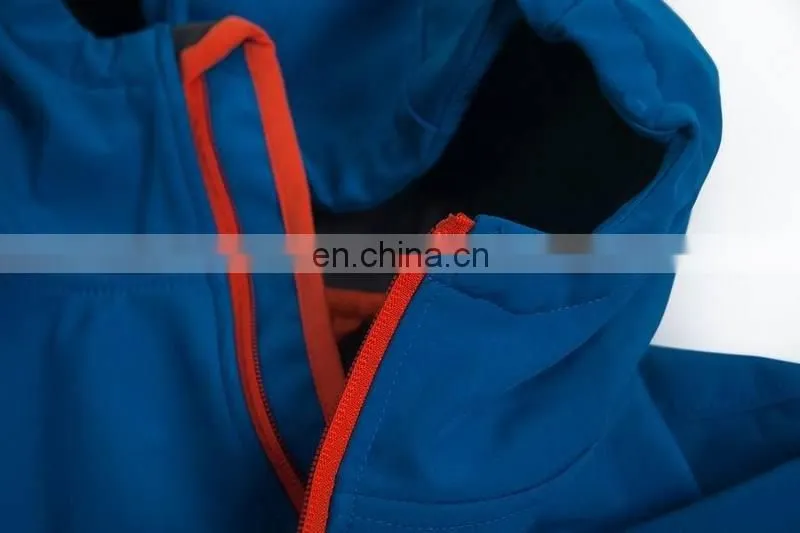 Men Water Resistant Hooded Softshell Jacket Print New Logo