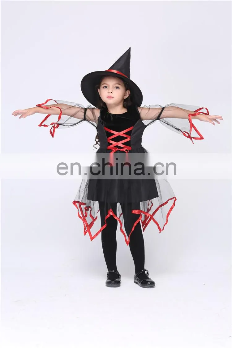 kid halloween witch fancy party costume